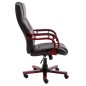 vidaXL Silla de oficina de cuero auténtico marrón vidaXL Silla de oficina de cuero auténtico marrón