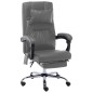 vidaXL Silla de oficina de masaje de cuero sintético gris antracita vidaXL Silla de oficina de masaje de cuero sintético gris antracita