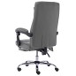vidaXL Silla de oficina de masaje de cuero sintético gris antracita vidaXL Silla de oficina de masaje de cuero sintético gris antracita