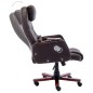 vidaXL Silla de oficina de masaje de cuero sintético marrón vidaXL Silla de oficina de masaje de cuero sintético marrón