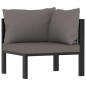vidaXL Muebles de jardín 9 pzas y cojines ratán sintético antracita vidaXL Muebles de jardín 9 pzas y cojines ratán sintético antracita