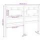 vidaXL Cabecero de cama madera maciza de pino 140,5x4x100 cm