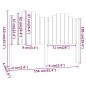 vidaXL Cabecero de cama madera maciza de pino 156x4x110 cm vidaXL Cabecero de cama madera maciza de pino 156x4x110 cm