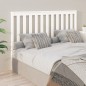 vidaXL Cabecero de cama madera maciza de pino blanco 156x6x101 cm vidaXL Cabecero de cama madera maciza de pino blanco 156x6x101 cm