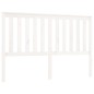 vidaXL Cabecero de cama madera maciza de pino blanco 156x6x101 cm vidaXL Cabecero de cama madera maciza de pino blanco 156x6x101 cm