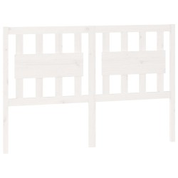 vidaXL Cabecero de cama madera maciza de pino blanco 140,5x4x100 cm