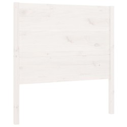 vidaXL Cabecero madera maciza de pino blanco 106x4x100 cm