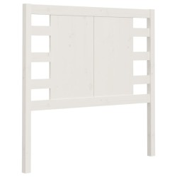 vidaXL Cabecero madera maciza de pino blanco 81x4x100 cm