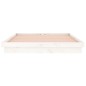 vidaXL Estructura de cama con LED madera maciza blanca 180x200 cm vidaXL Estructura de cama con LED madera maciza blanca 180x200 cm