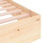 vidaXL Estructura de cama de madera maciza 160x200 cm