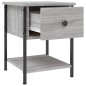 vidaXL Mesita de noche madera de ingeniería gris Sonoma 34x35,5x45 cm vidaXL Mesita de noche madera de ingeniería gris Sonoma 34x35,5x45 cm