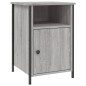 vidaXL Mesitas de noche 2 uds madera contrachapada gris 40x42x60 cm vidaXL Mesitas de noche 2 uds madera contrachapada gris 40x42x60 cm