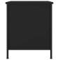 vidaXL Mesitas de noche 2 uds madera de ingeniería negro 40x42x50 cm