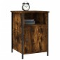 vidaXL Mesita de noche madera contrachapada roble ahumado 40x42x60 cm vidaXL Mesita de noche madera contrachapada roble ahumado 40x42x60 cm