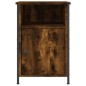 vidaXL Mesita de noche madera contrachapada roble ahumado 40x42x60 cm vidaXL Mesita de noche madera contrachapada roble ahumado 40x42x60 cm
