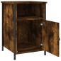 vidaXL Mesita de noche madera contrachapada roble ahumado 40x42x60 cm vidaXL Mesita de noche madera contrachapada roble ahumado 40x42x60 cm