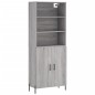vidaXL Aparador alto madera contrachapada gris sonoma 69,5x34x180 cm vidaXL Aparador alto madera contrachapada gris sonoma 69,5x34x180 cm
