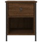 vidaXL Mesita de noche madera de ingeniería marrón roble 40x42x50 cm vidaXL Mesita de noche madera de ingeniería marrón roble 40x42x50 cm