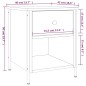 vidaXL Mesita de noche madera de ingeniería marrón roble 40x42x50 cm vidaXL Mesita de noche madera de ingeniería marrón roble 40x42x50 cm