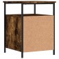 vidaXL Mesita de noche madera de ingeniería roble ahumado 44x45x60 cm vidaXL Mesita de noche madera de ingeniería roble ahumado 44x45x60 cm