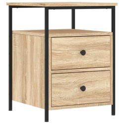 vidaXL Mesita de noche madera de ingeniería roble Sonoma 44x45x60 cm