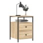 vidaXL Mesita de noche madera de ingeniería roble Sonoma 44x45x60 cm