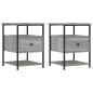 vidaXL Mesitas noche 2 uds madera ingeniería gris Sonoma 40x42x56 cm vidaXL Mesitas noche 2 uds madera ingeniería gris Sonoma 40x42x56 cm