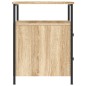 vidaXL Mesita de noche madera de ingeniería roble Sonoma 44x45x60 cm