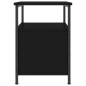 vidaXL Mesita de noche madera de ingeniería negro 34x35,5x50 cm vidaXL Mesita de noche madera de ingeniería negro 34x35,5x50 cm