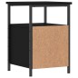 vidaXL Mesita de noche madera de ingeniería negro 34x35,5x50 cm vidaXL Mesita de noche madera de ingeniería negro 34x35,5x50 cm