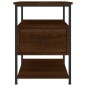 vidaXL Mesitas noche 2 uds madera ingeniería marrón roble 40x42x56 cm vidaXL Mesitas noche 2 uds madera ingeniería marrón roble 40x42x56 cm