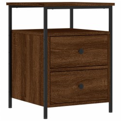 vidaXL Mesita de noche madera de ingeniería marrón roble 44x45x60 cm