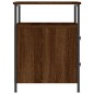 vidaXL Mesita de noche madera de ingeniería marrón roble 44x45x60 cm vidaXL Mesita de noche madera de ingeniería marrón roble 44x45x60 cm