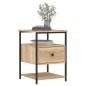 vidaXL Mesitas noche 2 uds madera ingeniería roble Sonoma 40x42x56 cm