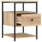 vidaXL Mesitas noche 2 uds madera ingeniería roble Sonoma 40x42x56 cm