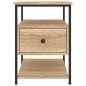 vidaXL Mesitas noche 2 uds madera ingeniería roble Sonoma 40x42x56 cm