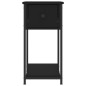 vidaXL Mesita de noche madera de ingeniería negra 30x60x60 cm vidaXL Mesita de noche madera de ingeniería negra 30x60x60 cm
