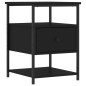 vidaXL Mesitas de noche 2 uds madera de ingeniería negro 40x42x56 cm vidaXL Mesitas de noche 2 uds madera de ingeniería negro 40x42x56 cm