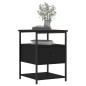vidaXL Mesitas de noche 2 uds madera de ingeniería negro 40x42x56 cm vidaXL Mesitas de noche 2 uds madera de ingeniería negro 40x42x56 cm