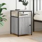 vidaXL Mesita de noche madera contrachapada gris Sonoma 40x42x60 cm vidaXL Mesita de noche madera contrachapada gris Sonoma 40x42x60 cm
