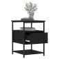 vidaXL Mesitas de noche 2 uds madera de ingeniería negro 40x42x56 cm vidaXL Mesitas de noche 2 uds madera de ingeniería negro 40x42x56 cm