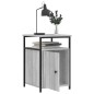 vidaXL Mesita de noche madera contrachapada gris Sonoma 40x42x60 cm vidaXL Mesita de noche madera contrachapada gris Sonoma 40x42x60 cm