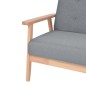 vidaXL Juego de sofás de tela gris claro 2 piezas vidaXL Juego de sofás de tela gris claro 2 piezas