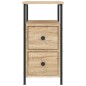 vidaXL Mesitas noche 2 uds madera ingeniería roble Sonoma 30x60x60 cm vidaXL Mesitas noche 2 uds madera ingeniería roble Sonoma 30x60x60 cm