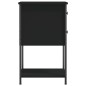 vidaXL Mesita de noche madera de ingeniería negro 32x42x70 cm vidaXL Mesita de noche madera de ingeniería negro 32x42x70 cm