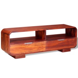 vidaXL Mueble para TV de madera maciza de sheesham 116x30x40 cm