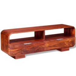 vidaXL Mueble para TV de madera maciza de sheesham 116x30x40 cm