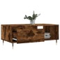 vidaXL Mesa de centro madera contrachapada roble ahumado 90x50x36,5 cm vidaXL Mesa de centro madera contrachapada roble ahumado 90x50x36,5 cm