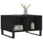 vidaXL Mesa de centro madera contrachapada negro 60x50x36,5 cm vidaXL Mesa de centro madera contrachapada negro 60x50x36,5 cm