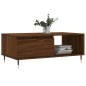 vidaXL Mesa de centro madera contrachapada marrón roble 90x50x36,5 cm vidaXL Mesa de centro madera contrachapada marrón roble 90x50x36,5 cm